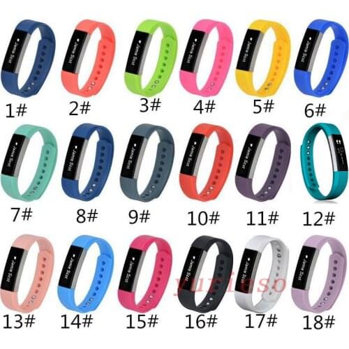 100pcs Large & Small Size For Fitbit Alta Replacement Silicone Wristband Bracelet Strap Sport Wrist High Quality 18 Colors