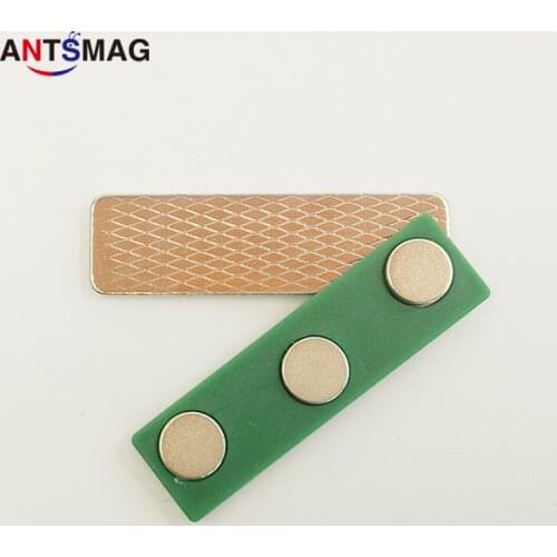 20pcs Magnetic Name badge ID Badge Attachment Name Tag Holder 3 magnets Free shipping