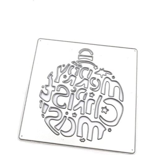 68UE Christmas Letter Metal Cutting Dies Stencil DIY Scrapbooking Album Paper Card