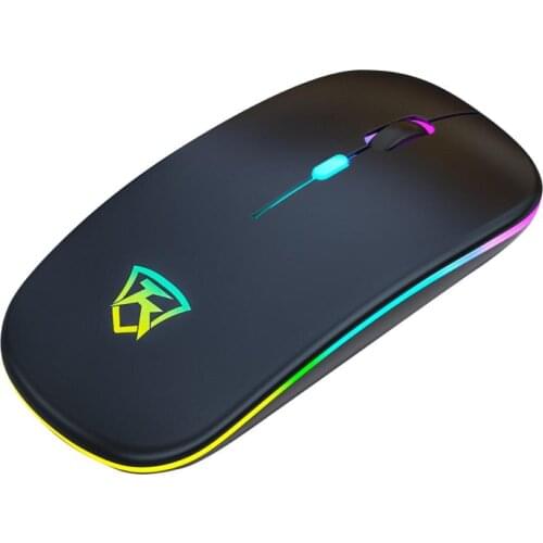 Breathing Lights RBG game Mouse Wireless 2.4G Ergonomic Mute Rechargeable LED Backlit Gaming Mouse for PC Laptop