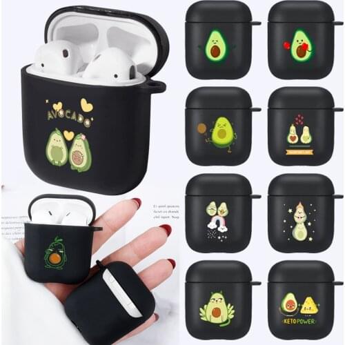 For Apple Airpods 1/2 Case Airpods Case Wireless Bluetooth Earphone Case Matte Avocado Print Pattern Cover