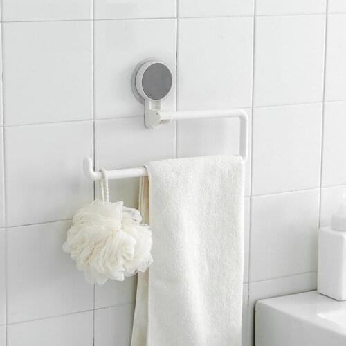 Bathroom ABS Towel Holder Self-adhesive Tissue Hanger Kitchen Storage Rack Roll Paper Organizer Shelf Toilet Door Hanging Hook
