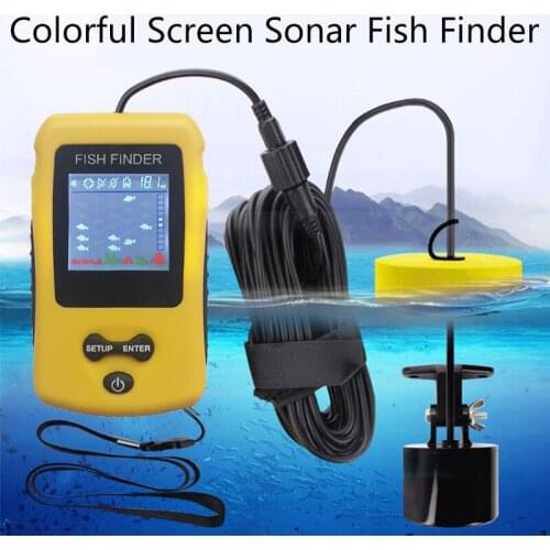 Full HD Screen Ultrasonic Wired Fish Finder, Fishing Weapon, Export Hot Selling Fishing Gear