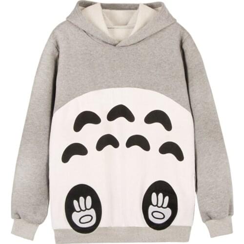 My Neighbor Totoro fleece Hoodie winter autumn warm Pullover men women tops anime hoody Sweatshirt Hoodies and Sweatshirts