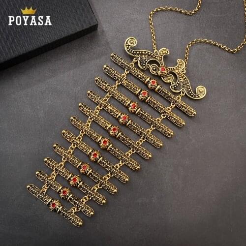 Caucasus Ethnic Breastplate Body Jewelry Wedding Dress Accessories for women Caucasus traditional wedding