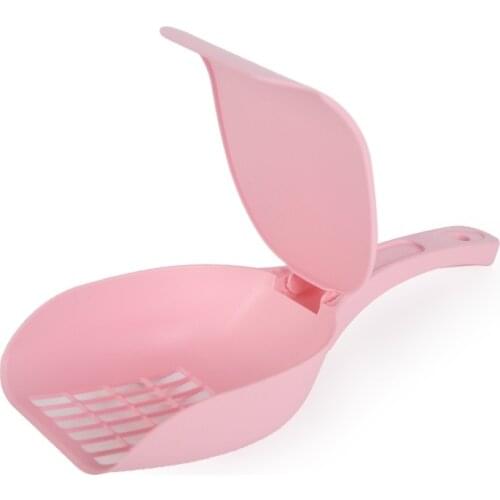 Pet Cat Litter Scoop Hollow Sand Waste Scooper Shovel Pet Care Toilet Sand Cleaning Tool With Cover Cleaning Tools