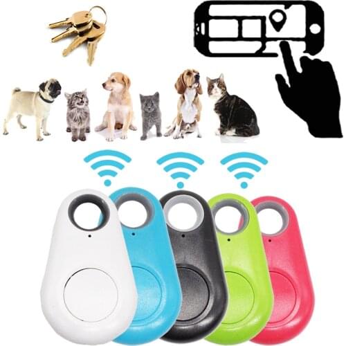 Mini Fashion Smart Dog Pets Bluetooth 4.0 GPS Tracker Anti-lost Alarm Tag Wireless Child Bag Wallet Key Finder Locator