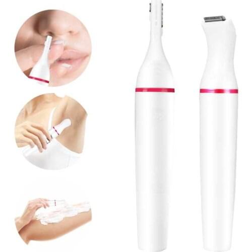 Multi-functional Eyebrow Trimmer Electric Hair Trimmer Men Shaver Nose Hair Remover Women Bikini Hair Shaver with Cleaning Brush