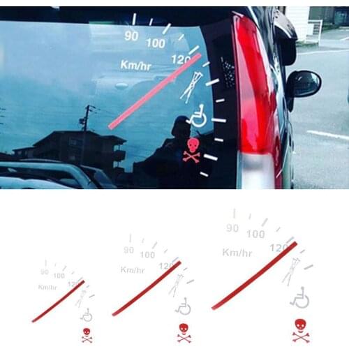 Speeding Safe Warning Funny Speedometer Cluster Car Decal Sticker Vinyl Window Bumper Decoration Fashion Car-Styling Stickers