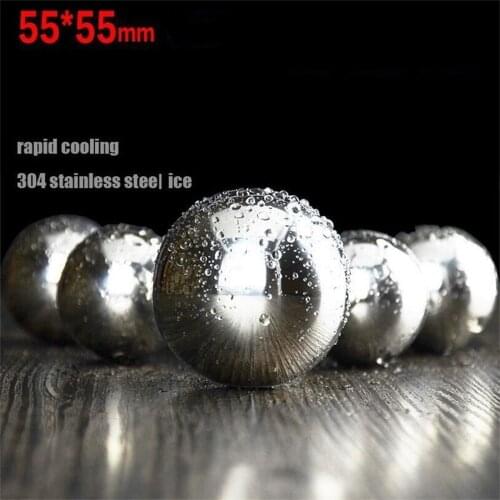 Ice Ball Quickly Cooler 25mm 40mm 55mm Sphere Whiskey Stone Stainless Steel Rock Tasting Wine Beer Stone Bar Christmas Gift