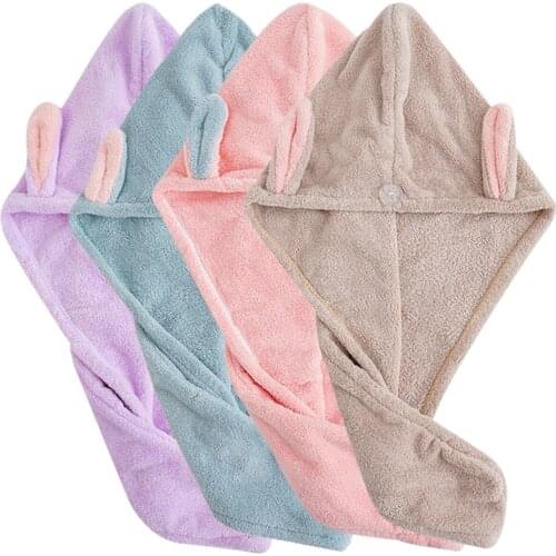 Ladies Bath And Dry Hair Cap Water-Absorbent Quick-Drying Shower Cap Curly Hair Thick Long Hair Dry Hair Towel Drying Cap