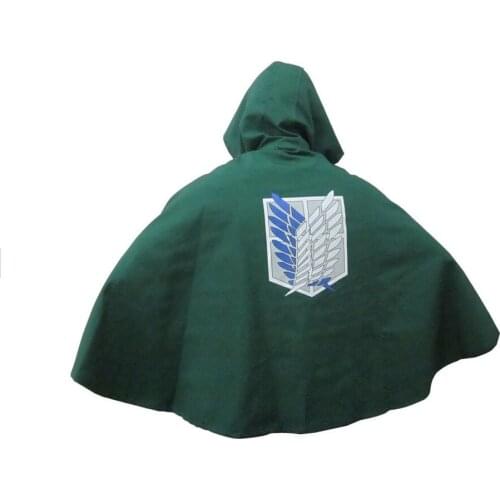 2020 Fashion Anime no Kyojin Cloak Cape Clothes Cosplay Costume Fantasia Attack on Titan Plus Free shipping