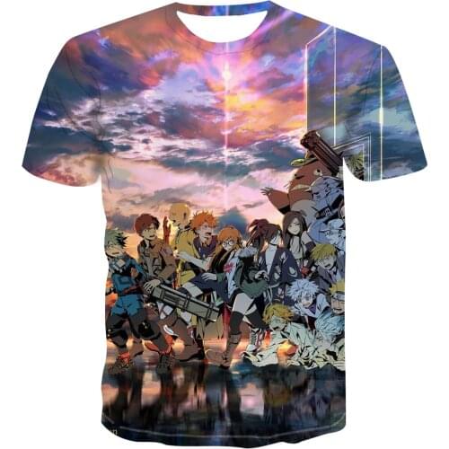 2020 popular new cartoon fashion all-around animation 3D printing tmall movie T-shirt mens fashion T-shirt s-6xl