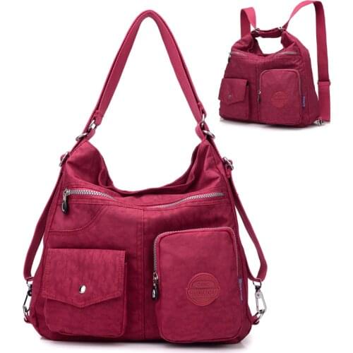 2021 NEW Vintage Women Shoulder bags, Waterproof nylon Tote Tassel Messenger Bag Brand Handbag Mummy Package Bolsa Feminina