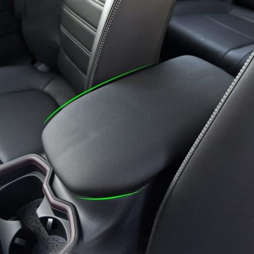 Car Accessories Microfiber Leather Center Console Lid Armrest Box Cover Trim For Toyota Rav4 RAV 4 2020 elastic band type