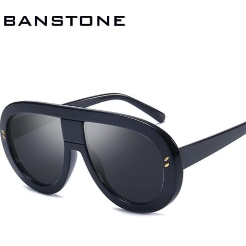 BANSTONE Brand Designer Women HD Sunglasses High Quality Goggles Men Fashion Eyeglasses Oculos De Sol UV400 Classic
