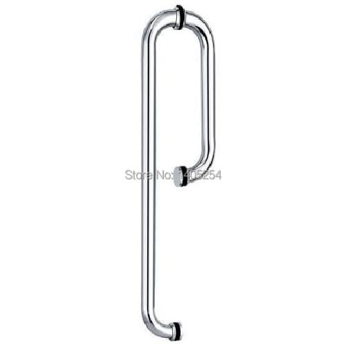 Free shipping Bathroom glass door pull handle door knobs