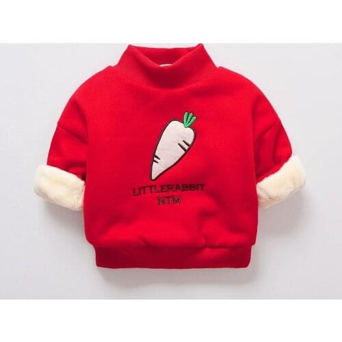 CUTEMOON spring autumn baby kids boys girls sweatshirts 2021 new fashion cartoon cotton winter plus velvet clothing sportswear