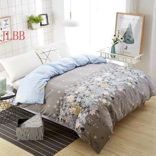 Home textile flower duvet cover new arrived bed quilts cover 150*200cm single extra comforter covers hotel grey flower bed linen