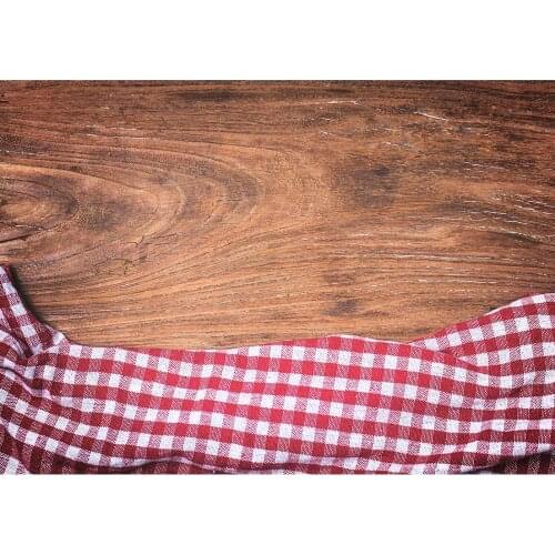 Photography Backgrounds Red white squares Cloth Wooden Board Vinyl Backdrop for Children Baby Pet Toy Photobooth Photo Studio