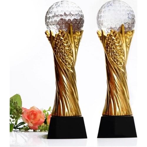 Sports Event Crystal Trophies Awards Craft Gift Basketball Football Golf Champions Cup Trophy