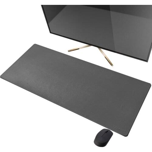 CENNBIE Artificial Leather Desk Mat Pad Blotter Protector, Extended Non-Slip Rectangular, 35.5"x15.5" Laptop Keyboard Mouse Pad