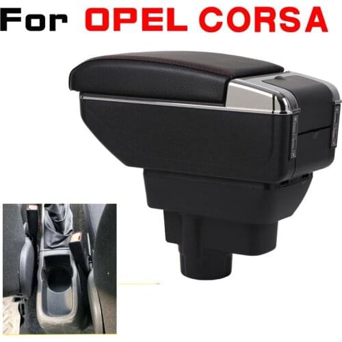 Leather Car Armrest For OPEL CORSA Arm Rest Rotatable saga