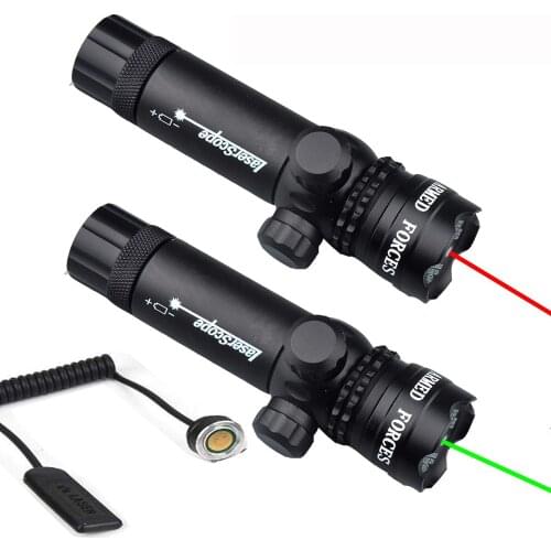US Red Green Laser Sight with Remote Switch Suit 20mm Rail Mount Gun Accessory for Rifle Hunting