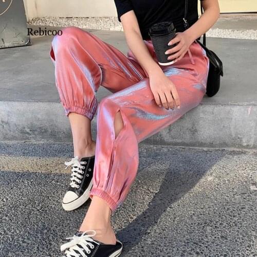 Summer womens pants loose harem pants girls nine-point pants thin section casual pants fashion female feet pants