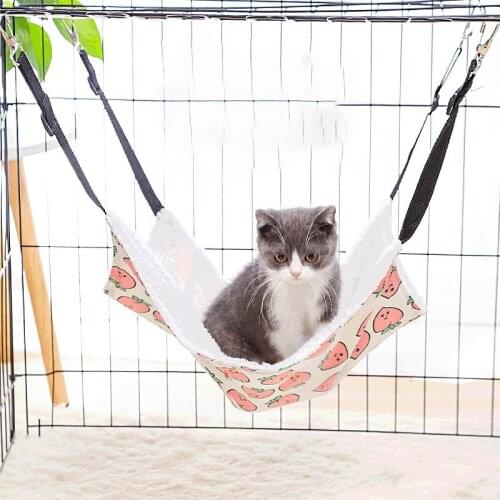 Cat Beds Mats House for Cats of Cushion Products Hammock Home Cage Hanging Pet Mat Plush Bed and Houses Accessories All Soothing