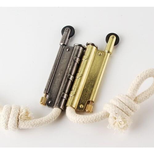 Metal Fire Starter Portable Survival Tool Kerosene Lighter Kit for Outdoor windproof Fire Cotton Rope NO OIL