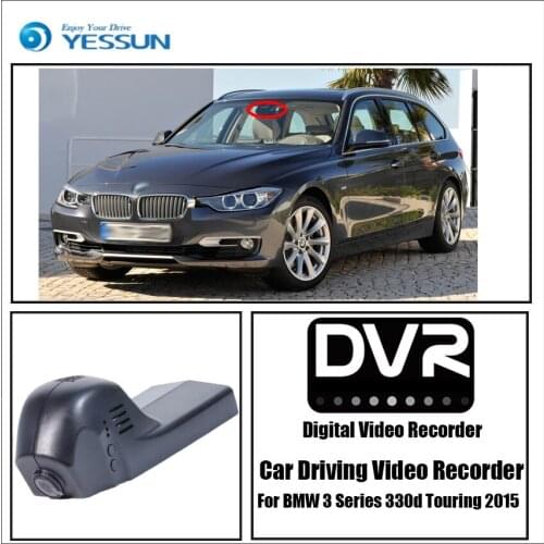 YESSUN for BMW 3 Series 330d Touring 2015 Car Dvr Mini Wifi Camera Full HD 1080P Driving Recorder Car Dash Cam Video Recorder