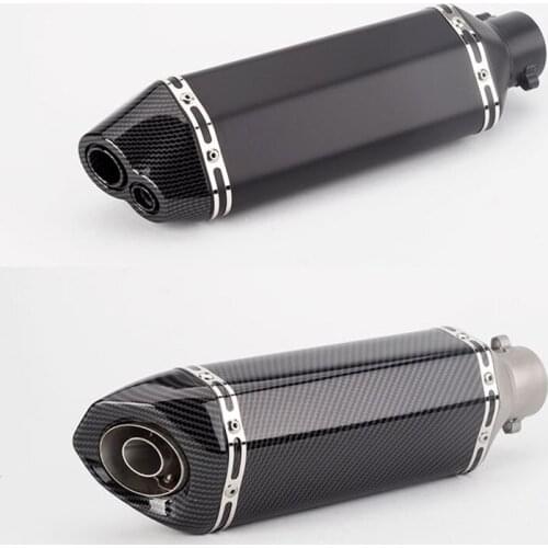 Motorcycle Modified Small Hexagonal Stainless Steel Exhaust Pipe Muffler R25 MT07 Z900 GSXR250 R15 Z125