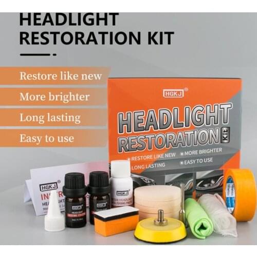 5/10/30ml Headlight Restoration Kit Polishing Headlamp Brightener DIY For Car Head Lamp Lenses Deep Clean Head Light Paste TSLM1