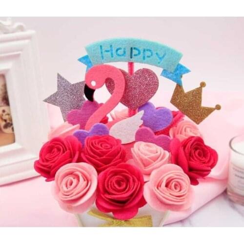 DIY Flower Felt Diy Craft Felt Flowers Fabric Felt Kit Non-woven Cloth Craft DIY Sewing Set Felt Handwork Material