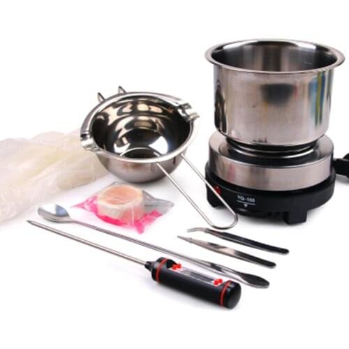 DIY handmade wax heating boiler set handmade soap aroma candles chocolate melting boiler making candle tools