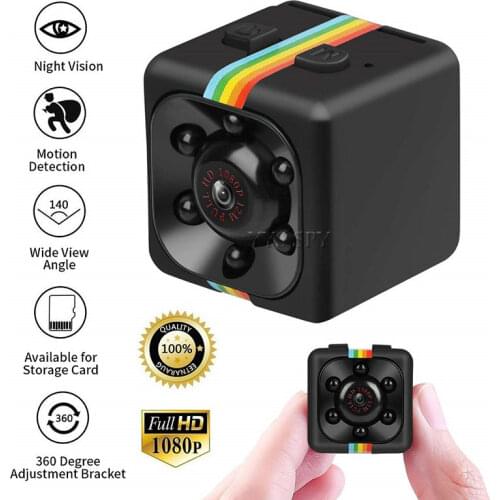 Original SQ11 HD 1080P Mini Camera Night Vision Gizli Kamera Secret Body Camara Espia Invisible Micro Cam Support Hidden TF Card