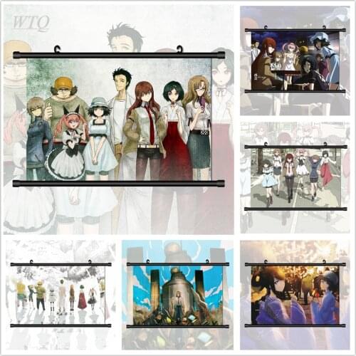 Steins;Gate Makise Kurisu Shiina Mayuri Okabe Rintarou Anime Posters Wall Poster Canvas Painting Wall Art Picture Home Decor