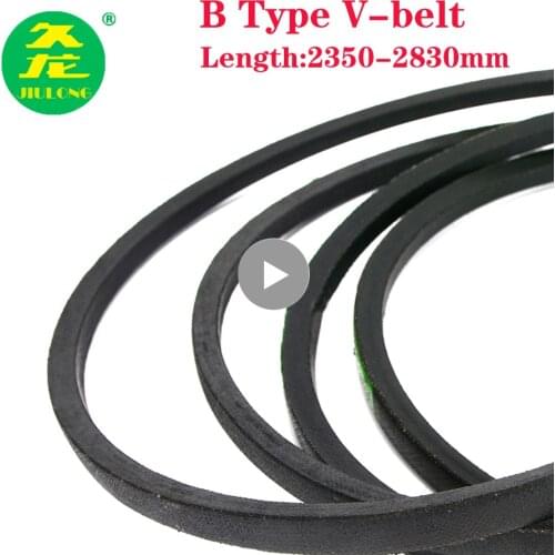 JIULONG B Type Black Rubber Drive V Belt B2350/2338/2362/2400/2450/2464/2515/2550/2580/ Inner Girth industrial Transmission Belt