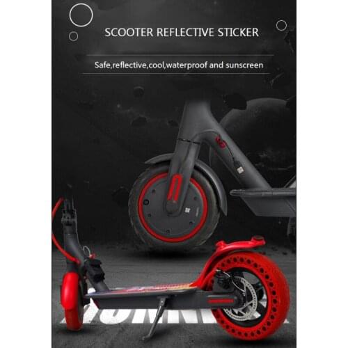 Scooter Wheel Hubs Protective Reflective Sticker For Xiaomi M365/ Pro Electric Scooter For Mijia M365 Ninebot Stickers
