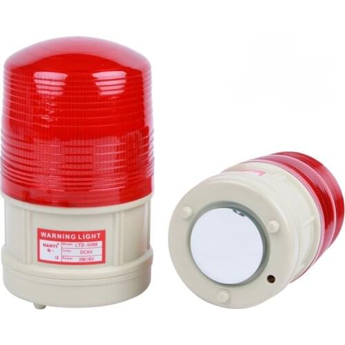 Battery Powered LED Flashing Light Lamp Alarm Lamp for Outdoor Warning At Night, Road Failure Warning