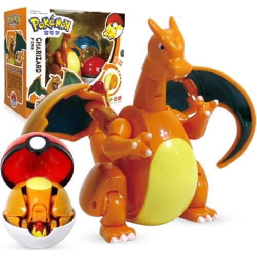 TAKARA TOMY Pokemon Elf Ball Variant Toy Model Charizard Pocket Monsters Pokemon toy Action Figure Model Gift
