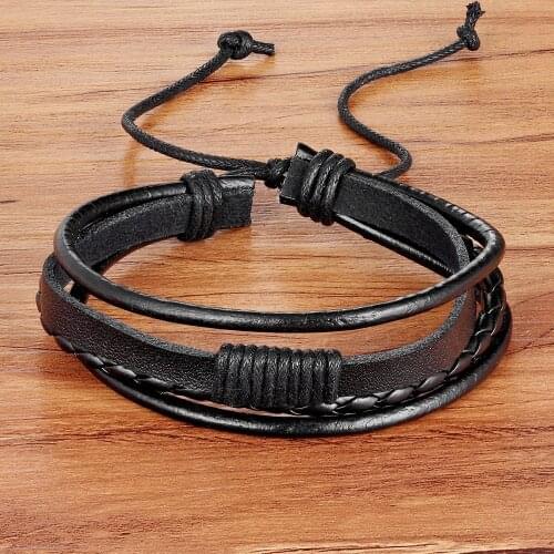 TYO Men's Leather Bracelets