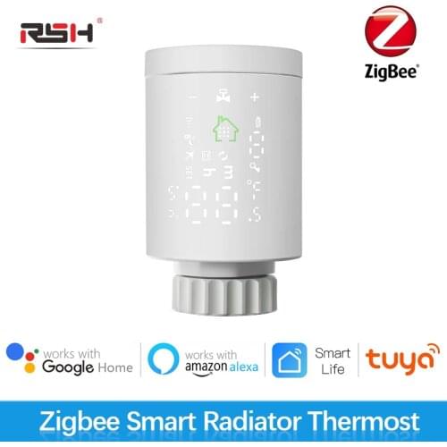 RSH Tuya ZigBee 3,0 Smart Heizkörper Antrieb Programmierbare Thermostatventil Temperatur Controller 2MQTT Setup Mit Alexa