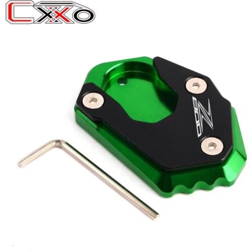 Motorcycle Side Stand Kickstand Enlarge Extension Pad For KAWASAKI Z800 z800 2012 2013 2014 2015 2016