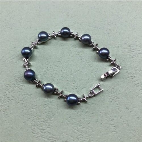 14cm Long Genuine Natural Freshwater Pearl Bracelet Hot Cheap Bangle Fashion Jewelry Nice Party Gift Present, 10pcs/lot