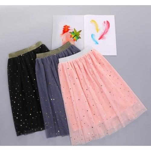 2019 Spring Autumn Summer School Girls Skirt Tutu Kids Skirts Princess Children Clothes Costume Dance Girl Sequined Tutus JW4842