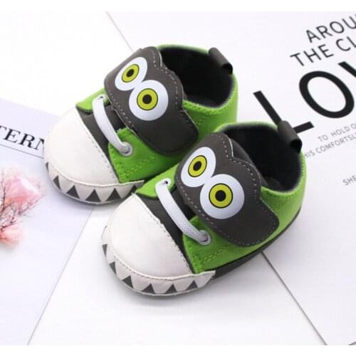 2021 Newborn Baby Shoes Baby Childlren Girls Boys Cartoon Eyes shoes Soft Shoes Sneaker Anti-slip