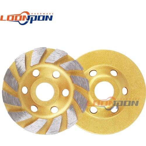 4 inch Diamond Segment Grinding Wheel Disc Bowl Shape Grinder Cutting Tools for Use On Grinding On Marble, Tile, Hard Material
