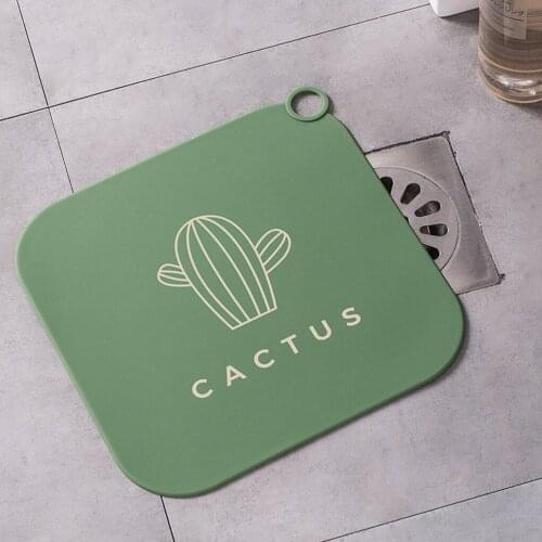Anti-blocking Sink Drain Strainer Hair Sewer Deodorant Floor Drain Pad Bathroom Toilet Silicone Sealing Cover Mat Anti Odor